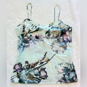 Ted baker torchlit tank top floral size small 4 - 6